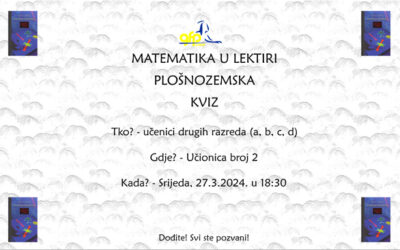 Matematika u lektiri – kviz “Plošnozemska” 2024.